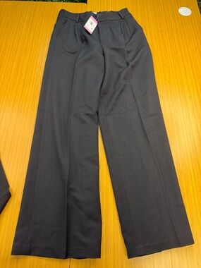 Steve Madden Women's Elastic Back Straight Fit Suiting Trouser Black Medium